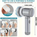 Electric Spin Scrubber - Shower Scrubber,Bathroom Scrubber Electric,for Cleaning Tub, Floor, Tile, Window, Sink, Kitchen Cleaning With 5 Electric Cleaning Brush Head  8