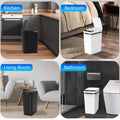 12L Smart Trash Bin Rubbish Motion Sensor Touchless Bathroom Odourles Toilet Can
