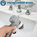 Electric Spin Scrubber - Shower Scrubber,Bathroom Scrubber Electric,for Cleaning Tub, Floor, Tile, Window, Sink, Kitchen Cleaning With 5 Electric Cleaning Brush Head  8