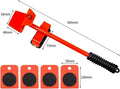 5 PCS Heavy Duty Furniture Shifter Lifter Set Wheel Moving Removal Slider Moving